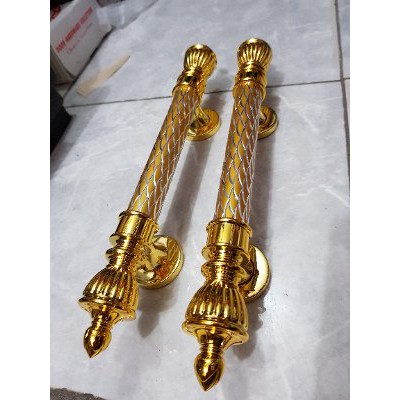 Jual handle pintu kupu2 kuning gold 2set plus kunci Murah