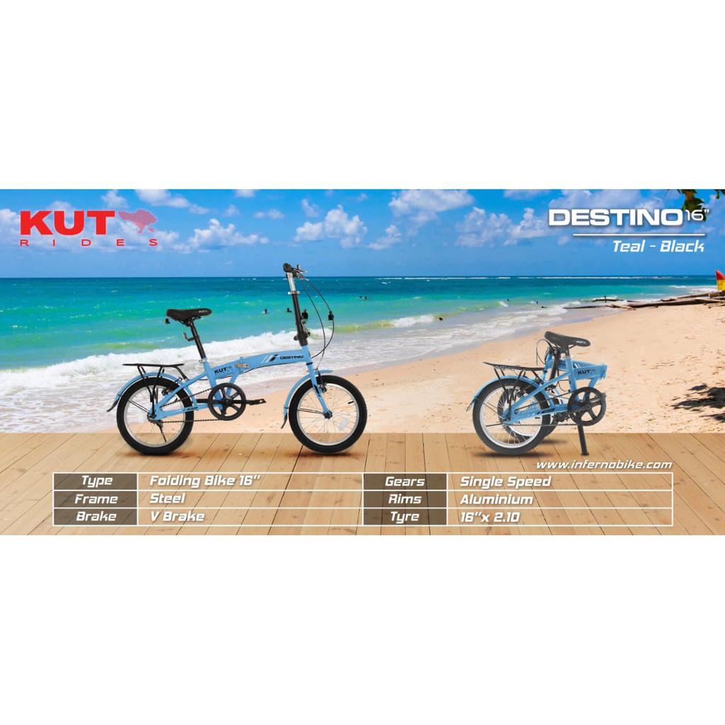 Sepeda lipat 16" Destino Family single speed