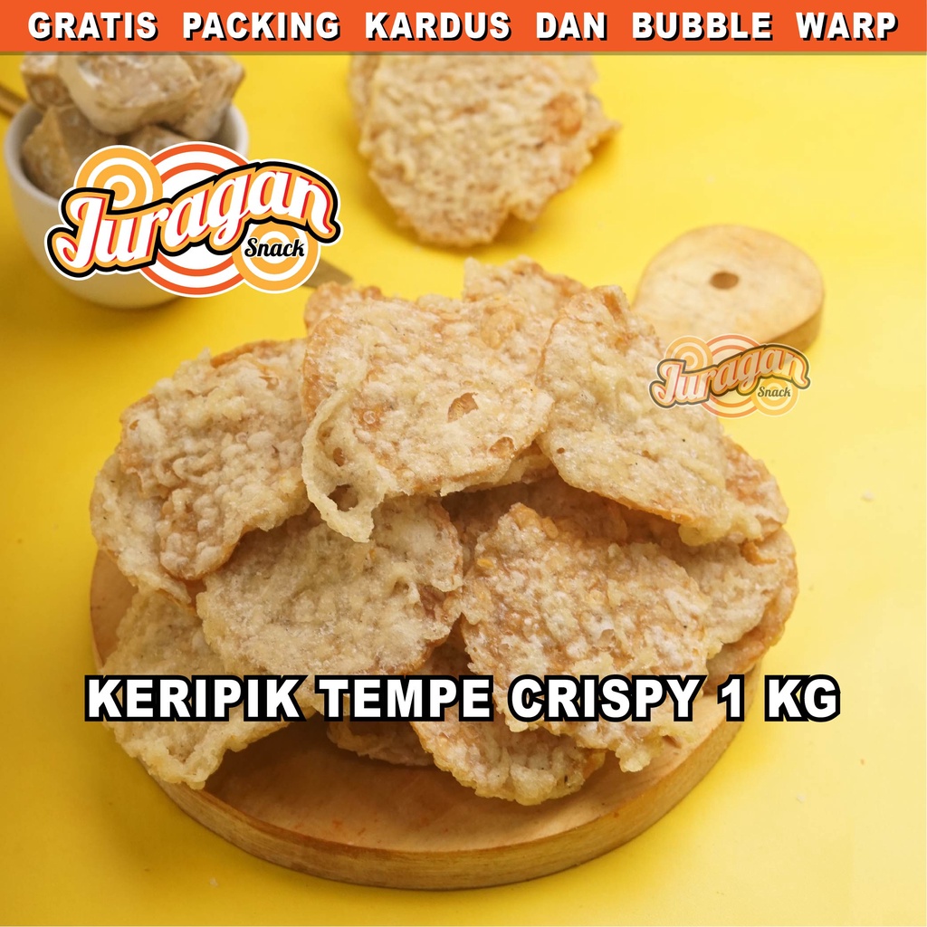 KERIPIK TEMPE BANDUNG 1 KG snack kiloan makanan ringan jajanan cemilan camilan asin gurih murah