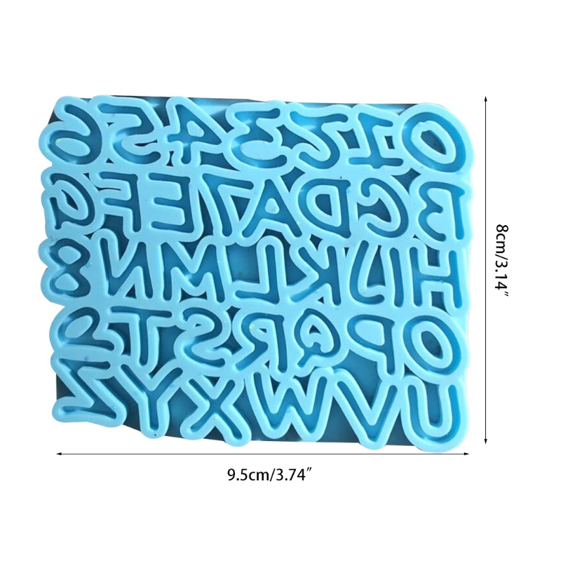 SIY  Alphabet Epoxy Resin Mold English Letters Number Pendant Casting Silicone Mould DIY Crafts Jewelry Making Tools