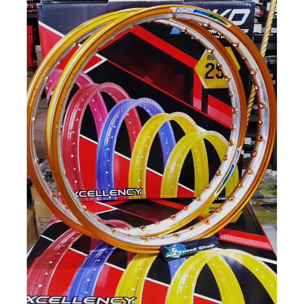 VELG YOKO TWO TONE SILVER/GOLD Ring 120x17-140x17