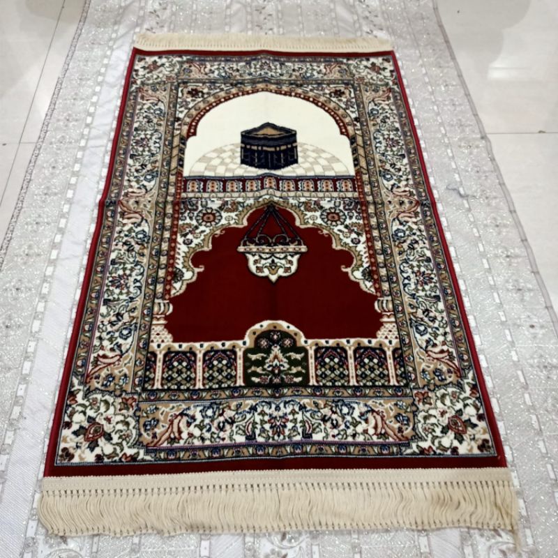 Sajadah Mada Cubba Rawdah, Sajadah Madina, premium prayer rug tebal, sajadah bulu