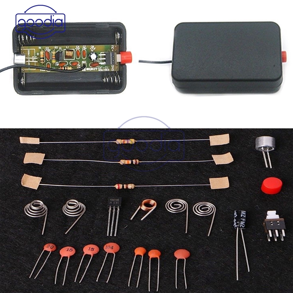 ✈【Fast/COD】✈70-110MHz Wireless FM Transmitter Frequency Modulation Microphone Elektronik 1.5V DIY Kits