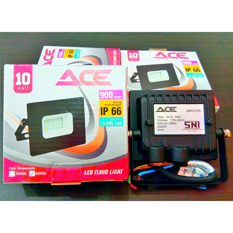 LAMPU SOROT ACE 10W PUTIH - KOP LED ACE 10W PUTIH