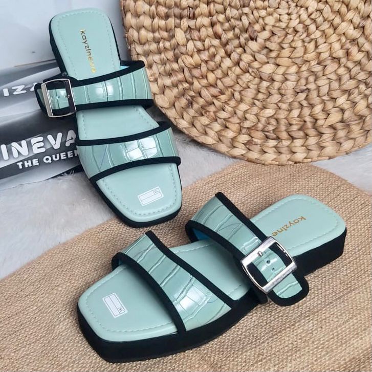 KAYZINEVA Sendal Wanita Flip Flop Croco F02