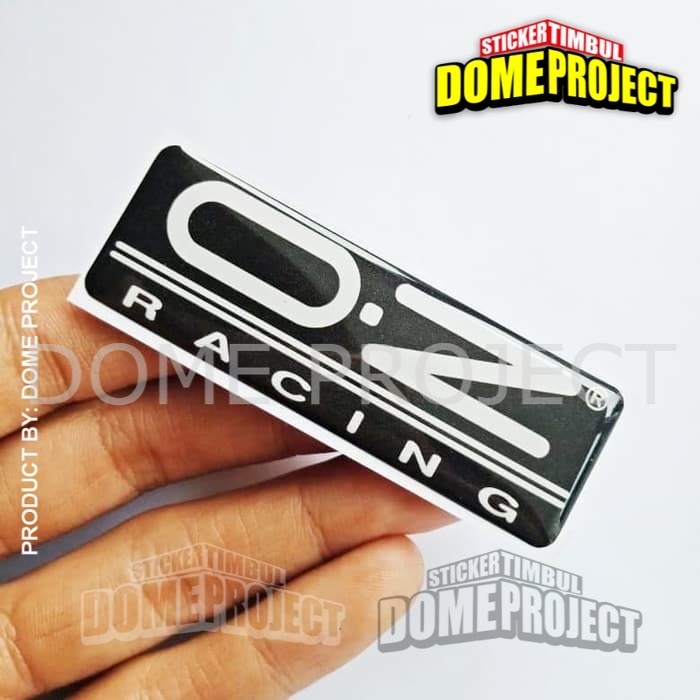 STIKER MOTOR EMBLEM OZ RACING STIKER RESIN TIMBUL LENTUR STICKER MOBIL AKSESORIS MOBIL