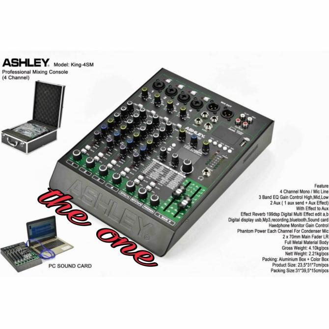 mixer audio ashley king 4sm / king 4 sm