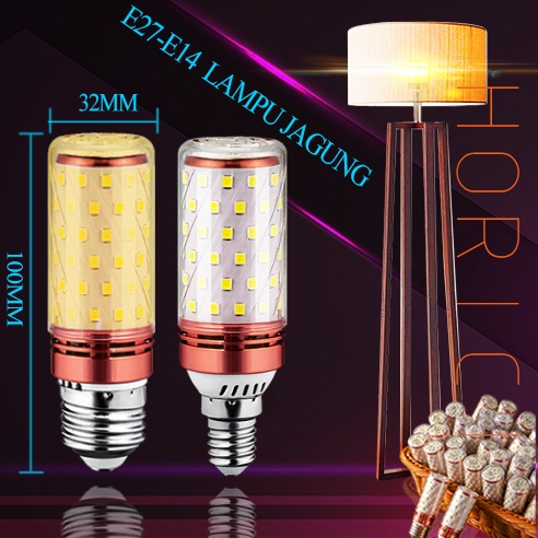 12W E27 E14 3 WARNA LAMPU BOLA LAMPU HIAS LED BULB PUTIH LAMPU JAGUNG  BIRU GUNING PINK