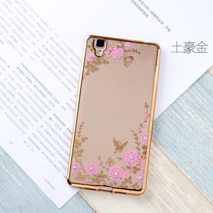 TPU FLOWER Oppo R7 R7f Lite R7s R7sf Silicone Diamond Soft