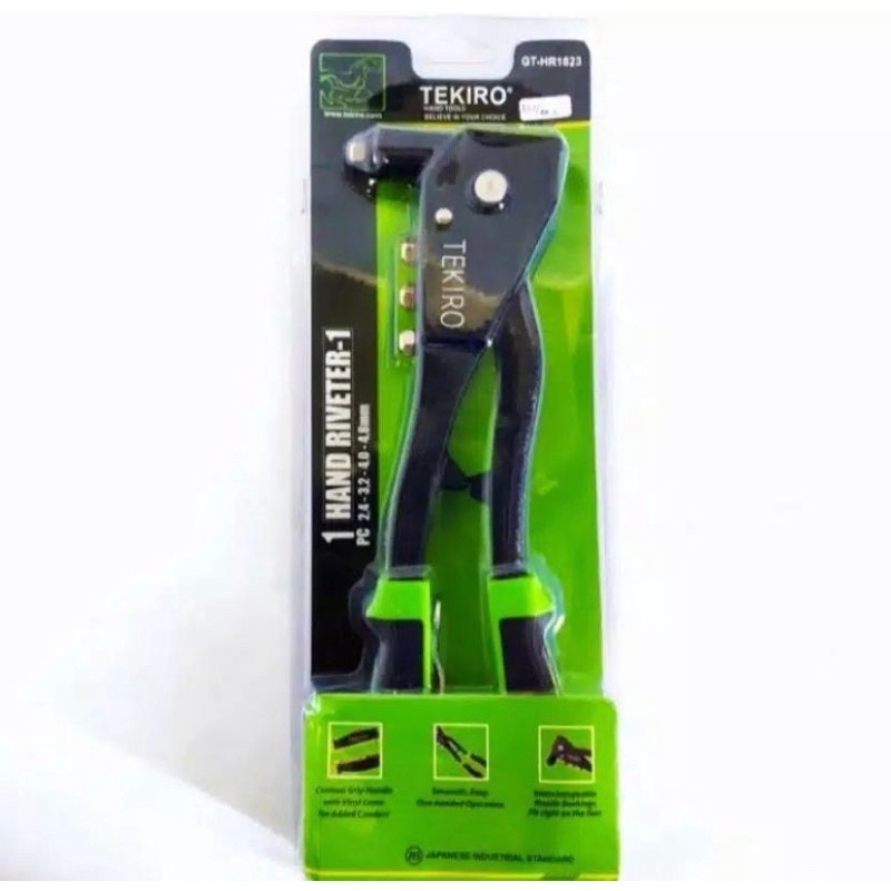 Tang Rivet TEKIRO Hitam - Tembakan Paku Rivet - Tang Ripet TKR - Tang rifet - Hand Riveter 1 TEKIRO GT-HR1823