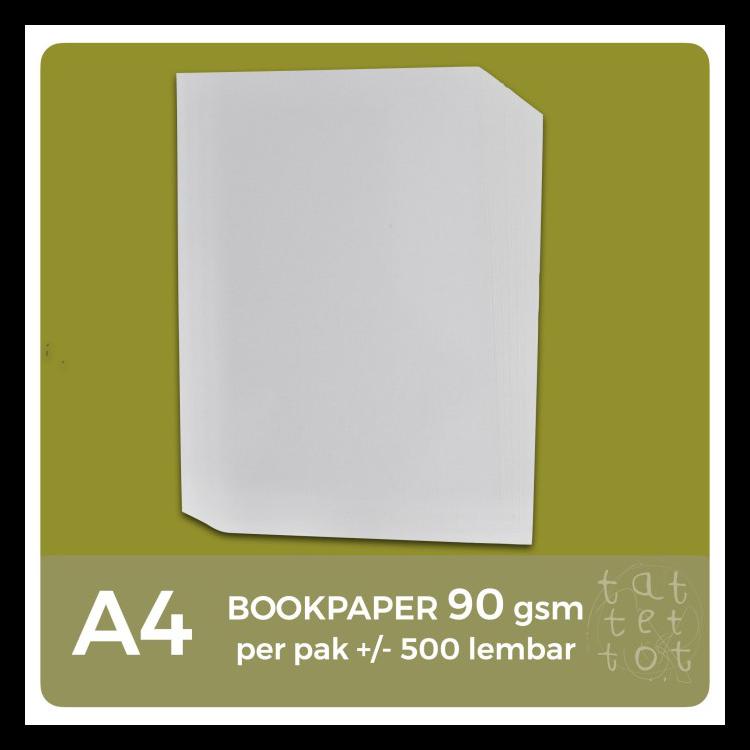 KERTAS BOOKPAPER 90 GR A4 1 RIM IMPERIAL PAPER TERLARIS