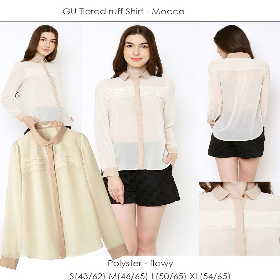 UNIQLO GU782 FRONTUCK BLOUSE