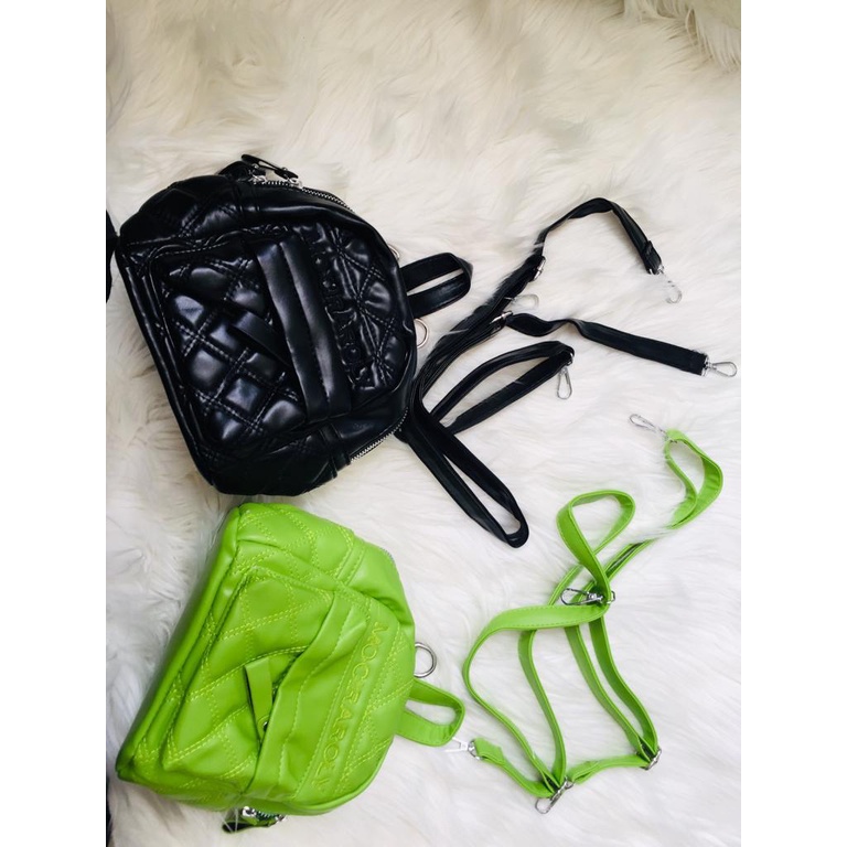 BJ16502 - BLACK/GREEN/KHAKI/WHITE - TAS RANSEL MINI KECIL WANITA FASHION IMPORT MODIS ELEGAN TERMURAH TERLARIS TERBARU BAGSTORE JAKARTA TAS BATAM EL6502 LT2217