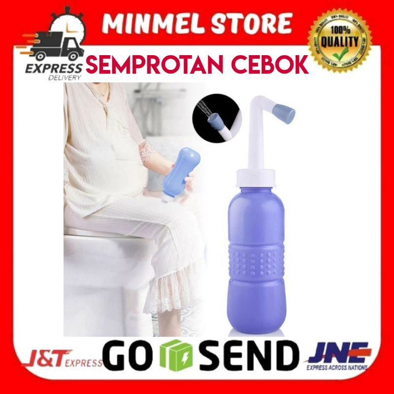 Bidet Portable Semprotan Cebok Toilet Pencet Travel Sprayer Botol untuk Bilas Kencing Wanita