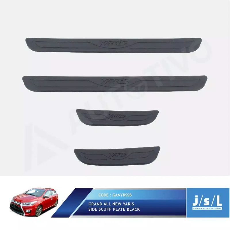 Sillplate samping all new Yaris/ side scuff plate black jsl