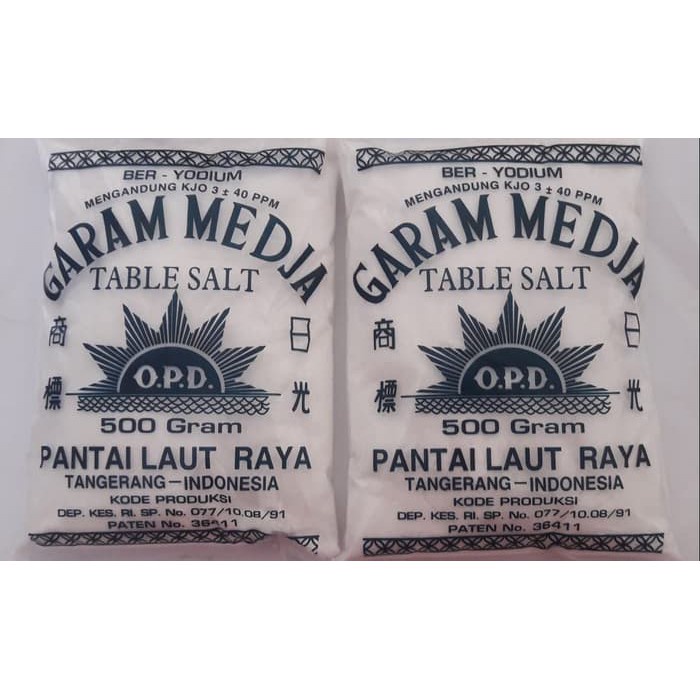 Garam Medja / Table Salt 500 Gram / Pack