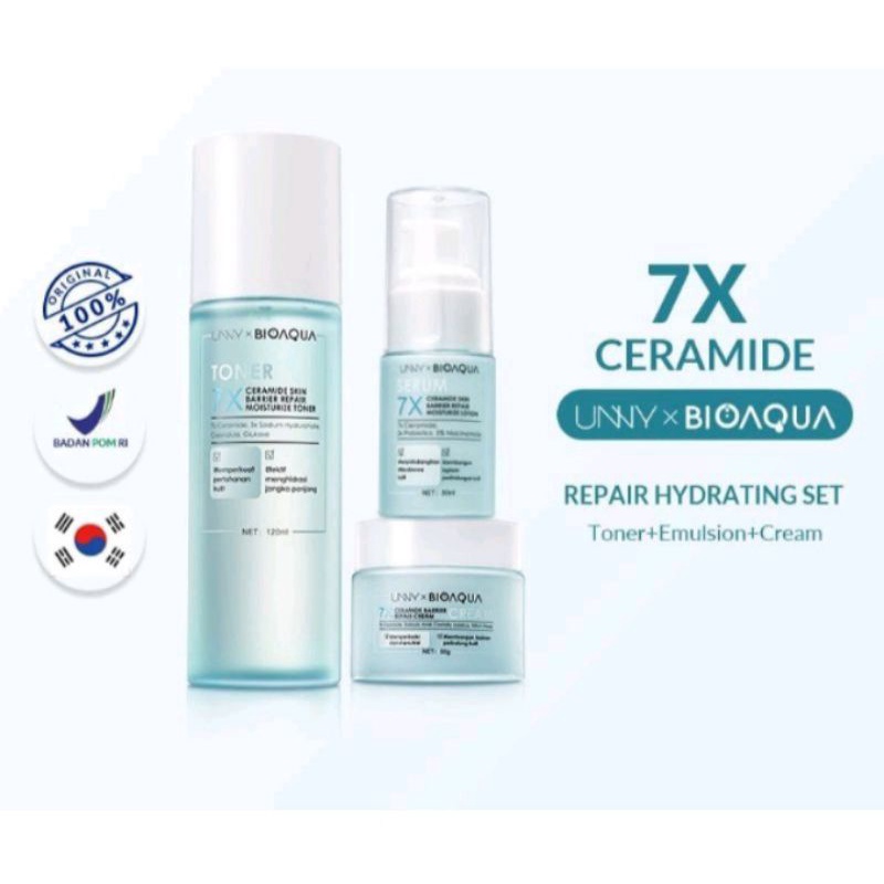 Unny × Bioaqua 7x ceramide skin barrier repair series