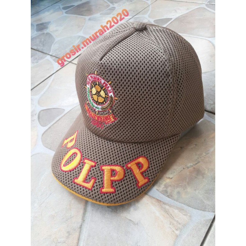 COD - TOPI PRIA - TOPI JARING LOGO POLPP/SATPOL PP - DOUBLE MASH