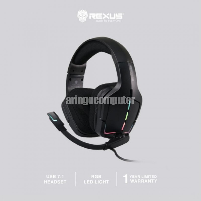 Headset Rexus GAMING TH VOX HX30 RGB USB V7.1