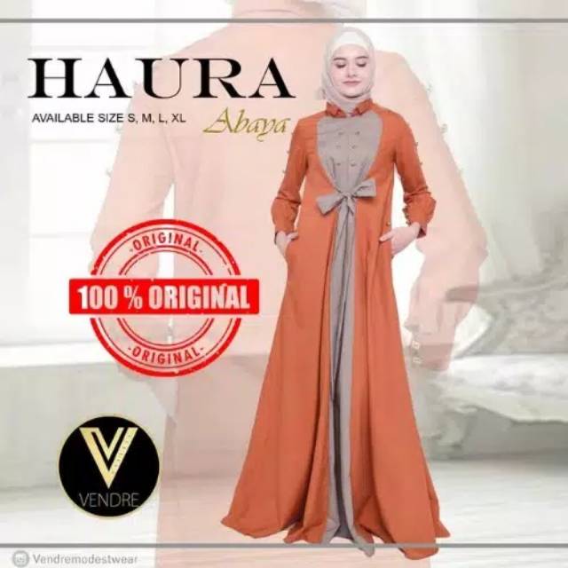 Gamis Syari Vendre Haura Orange