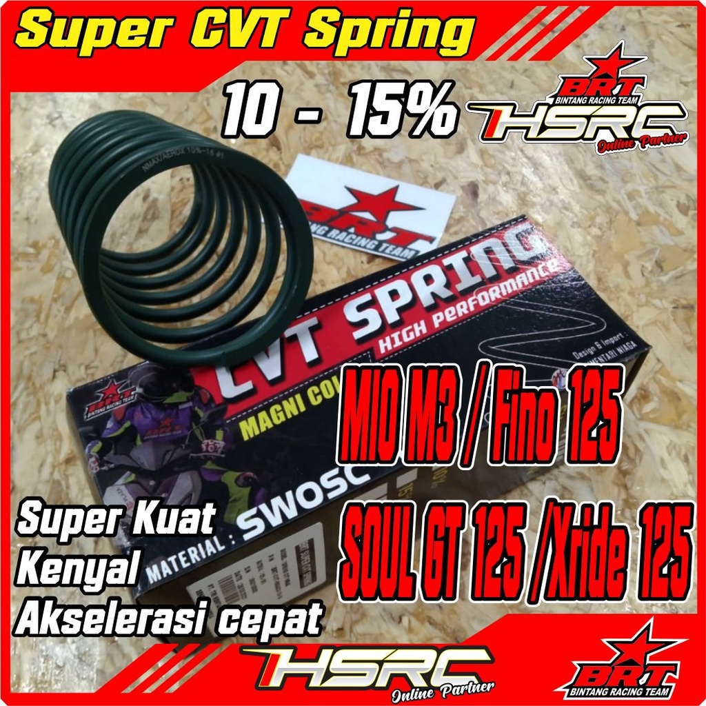 Per CVT BRT Racing Yamaha MIO M3 Z S GEAR Fino 125 Grande Soul GT125 X Ride Super CVT SPRING Pir 150