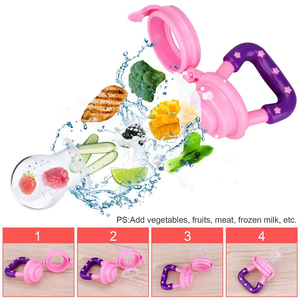 Empeng Buah Newborn Food Feeder Dot Silikon Teether Nipple Baby Accessories Mainan Bayi Dot Jeruk