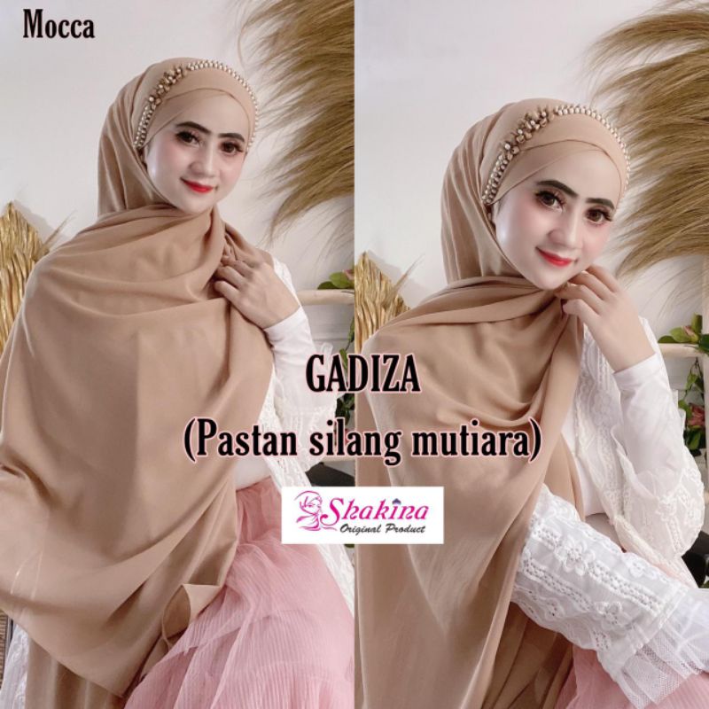 Jilbab Pashmina Instan Pastan Gadiza Silang Mutiara Ori Shakina-4