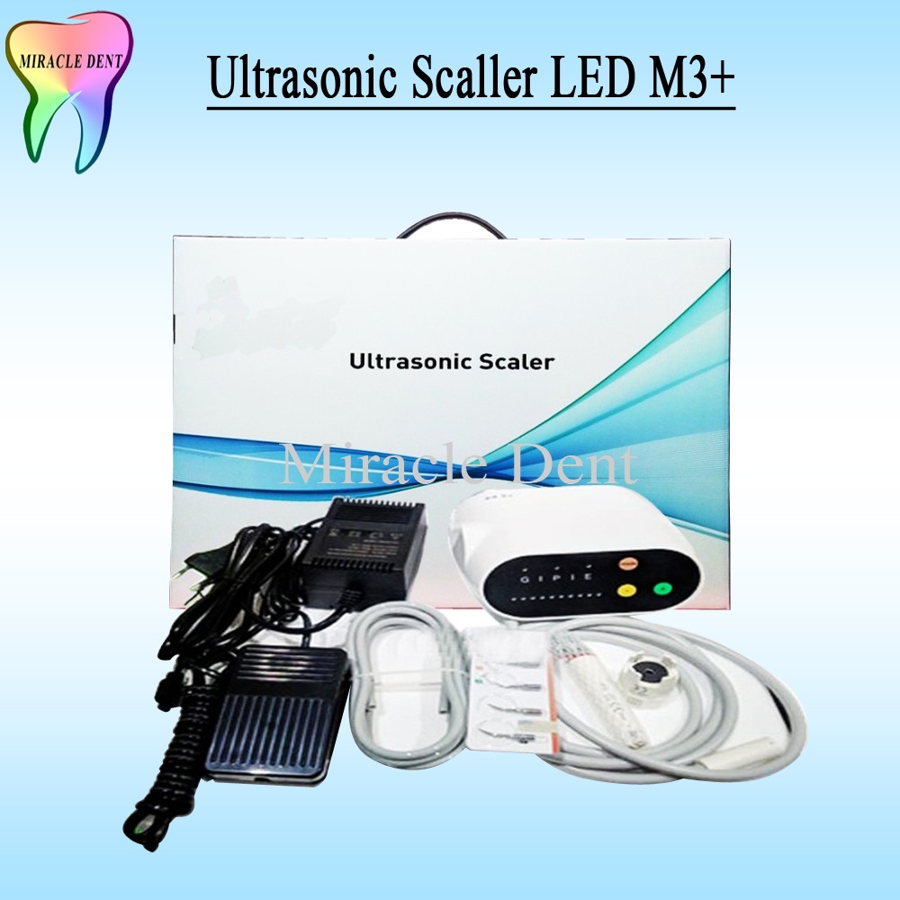DENTAL ULTRASONIC SCALER SCALLER PORTABLE LED Dan NON LED M3S PEMBERSIH KARANG GIGI