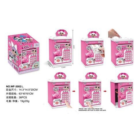 Mainan Celengan Brankas | Belajar Menabung Uang Kertas Koin - PIN ATM