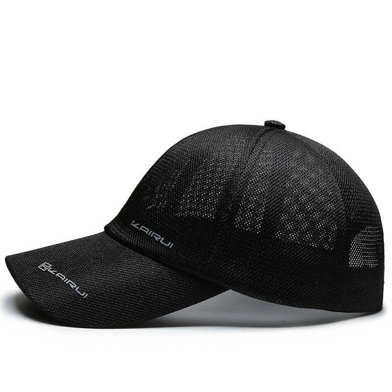 Topi baseball pria / wanita Bahan mesh Tipis breathable Gaya Kasual Untuk golf / Memancing