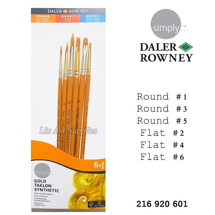 

READY STOK! DALER ROWNEY SIMPLY PAINTING BRUSH SET 6 / KUAS LUKIS SET 601 ALAT LUKIS TERMURAH DAN TERBARU AL4