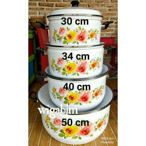 panci oriental stock pot / panci kembang