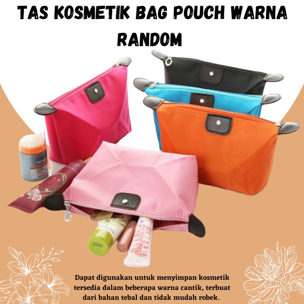 TERBARU!!! TAS KOSMETIK MURMER WARNA ACAK BAG POUCH