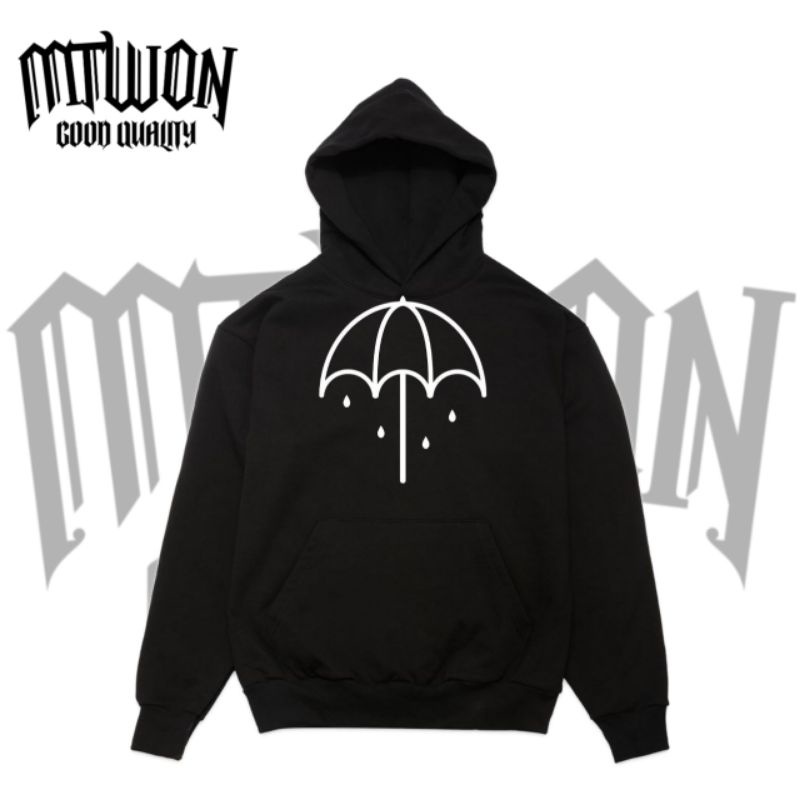 Jaket Hoodie band BRING ME THE HORIZON bmth payung rock music metal music jacket non Zipper hitam pr