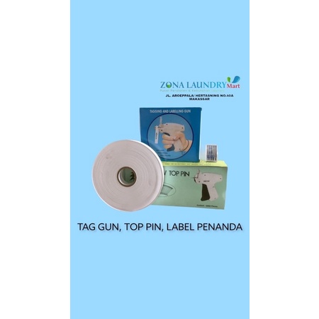 

Tag gun, top pin & label penanda 1 set