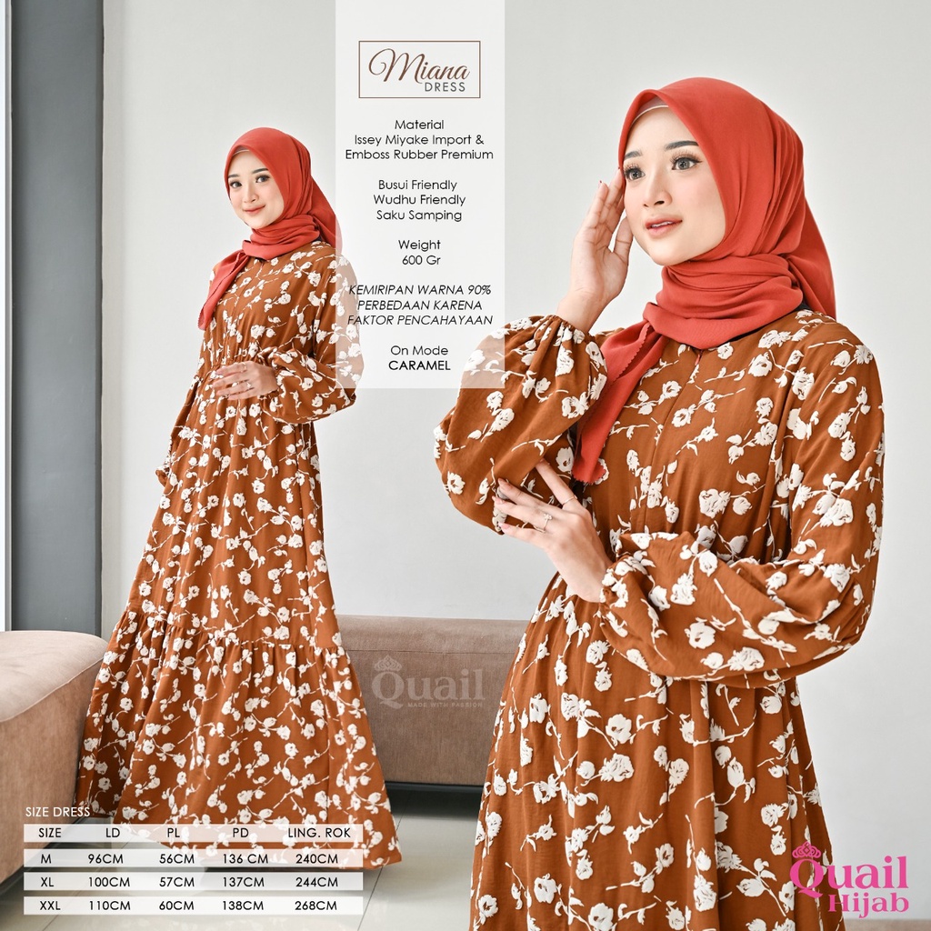 MIANA Dress Daily Gamis by Quail