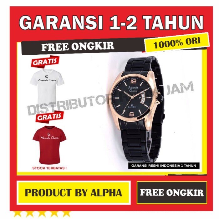 JAM TANGAN ORIGINAL ALEXANDRE CHRISTIE AC8289MD AC8289 AC 8289 GARANSI RESMI ORI PRIA COWOK COWO LAK