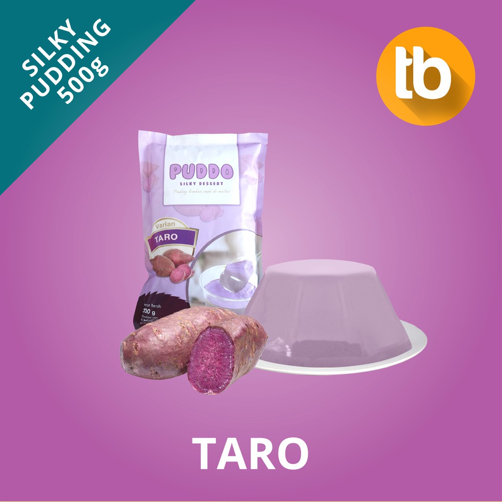 

Puddo Silky Pudding Powder Rasa Taro (Bubuk Silki Puding Lembut Instan) 500g