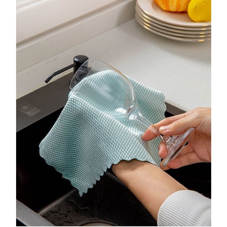 Kain Lap Kaca Microfiber Glass Kain Jendela Mobil Lap Kaca Serbaguna