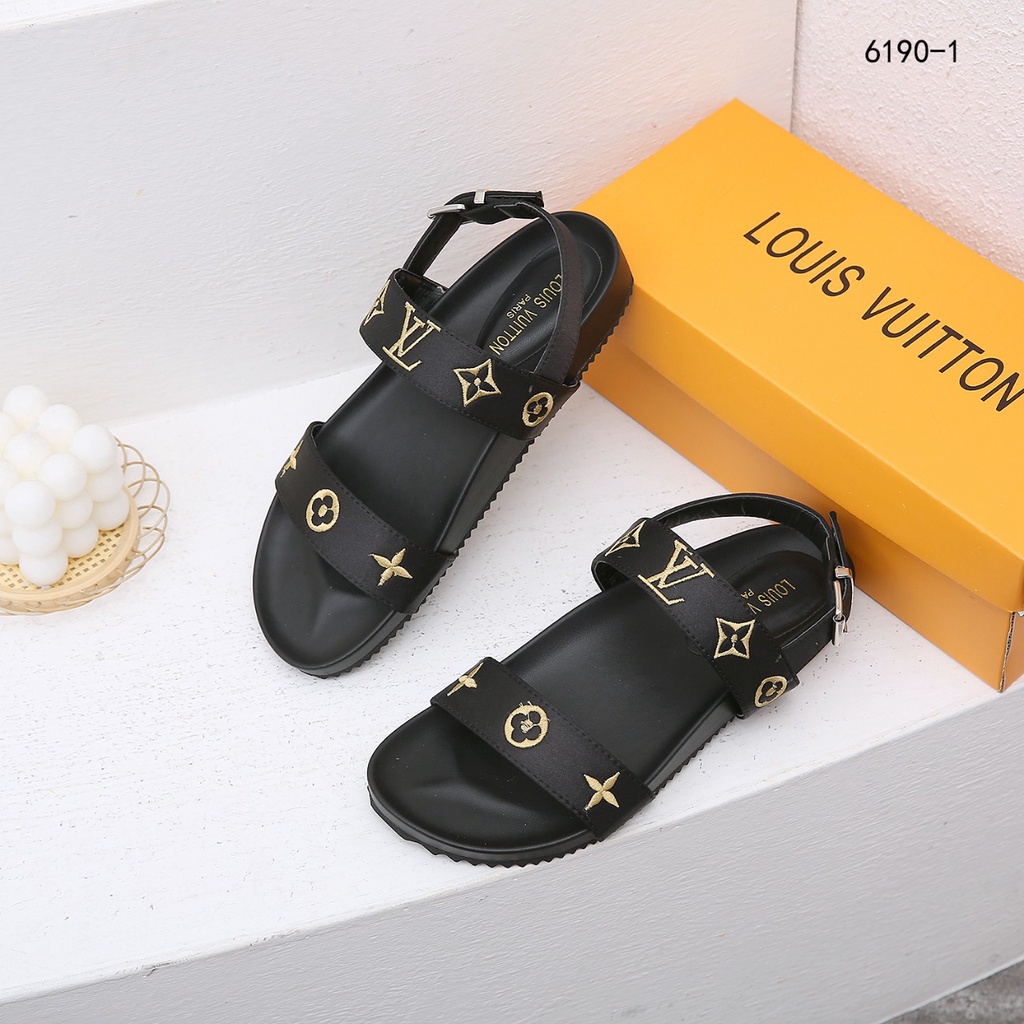 Flat Sandals Ankle Strap #6190-1