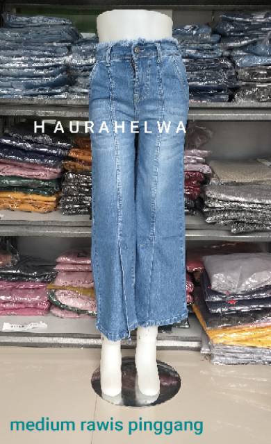 KULOT JEANS VJ  ORIGINAL HAURAHELWA  #BELAH DEPAN SIZE S,M,L