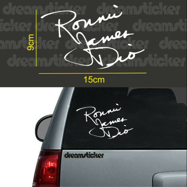 Sticker Stiker Musik Band Ronni James Dio