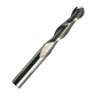 3.175mm Two Flutes Spiral CNC End Mills ballnose 0.8mm 1mm 1.2mm 1.5mm 2mm 2.5mm 3.175mm