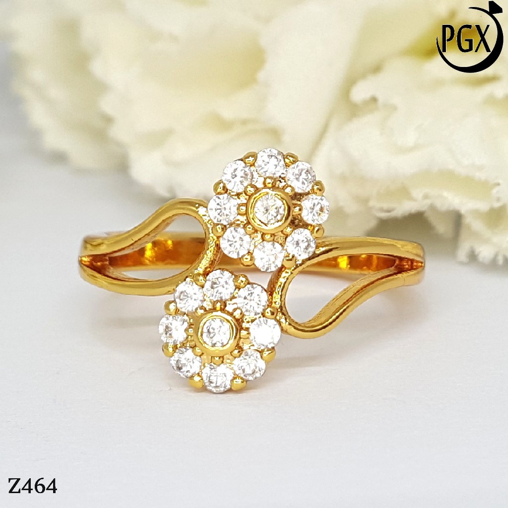 PGX Cincin Xuping Wanita Lapis Emas Aksesoris Perhiasan Fashion Premium - Z464