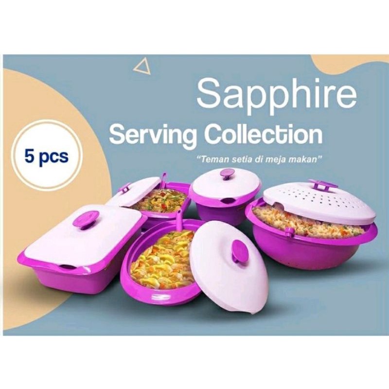 PARASMANAN SAPPHIRE SERVING SET (free bubble wrap)