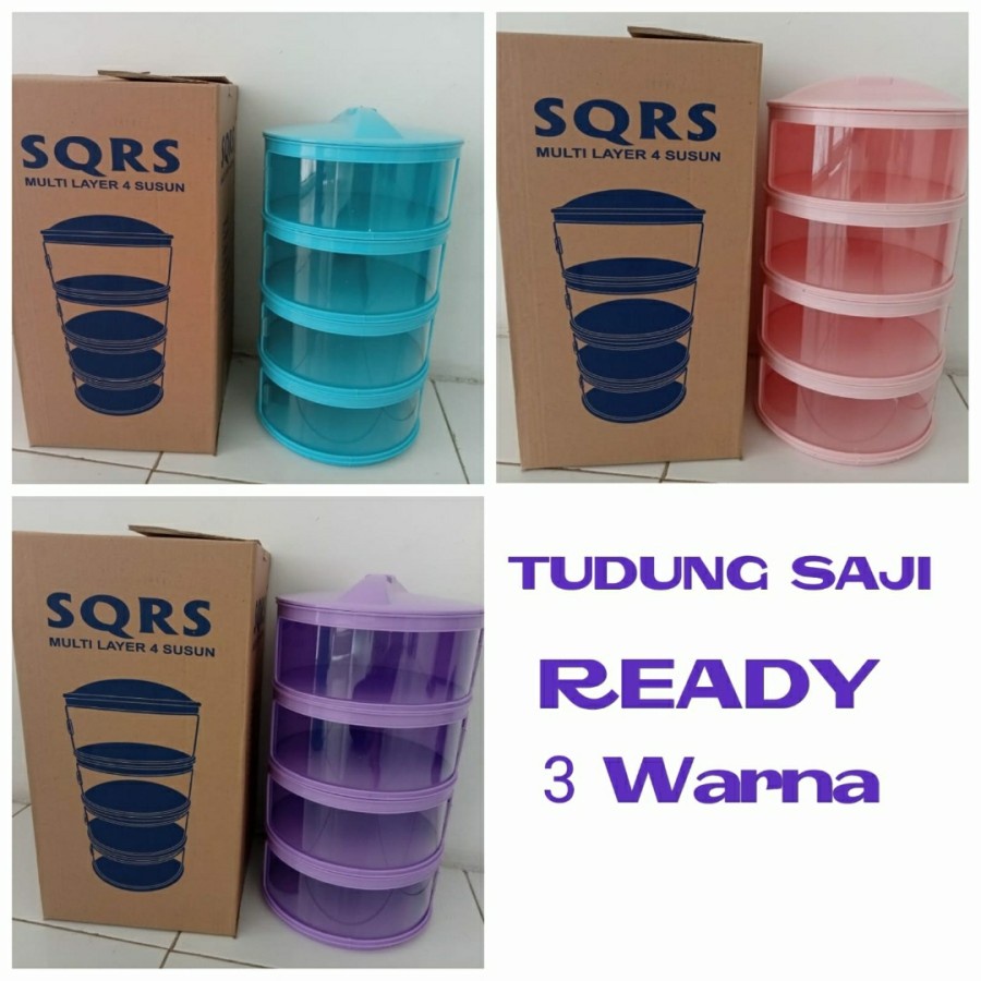 Tudung Saji 4 Susun Rak Susun Makanan Portable Food Cover