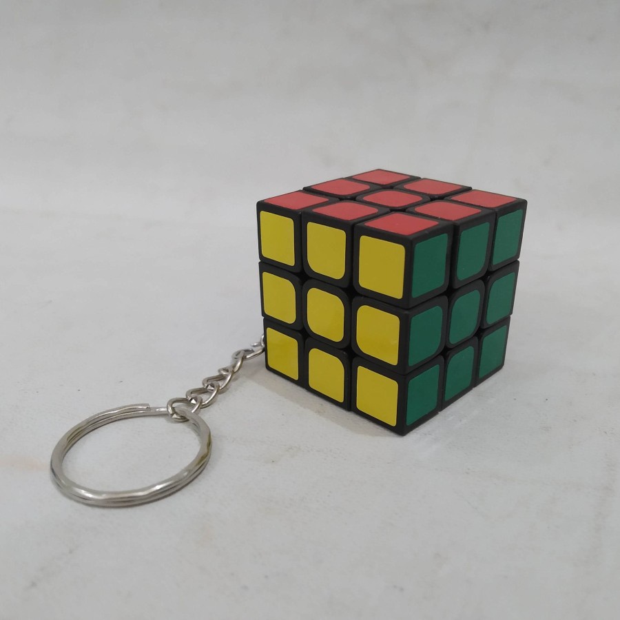 ganci gantungan kunci unik magic cube rubik hidup 3x3 3 x 3