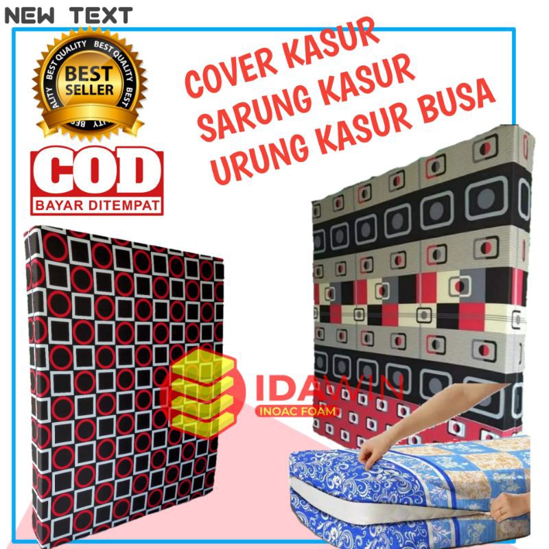 Cover Kasur / Urung kasur busa resleting tebal 10,15,20 cm / sarung kasur  busa resleting &quot;TERLARIS&quot;