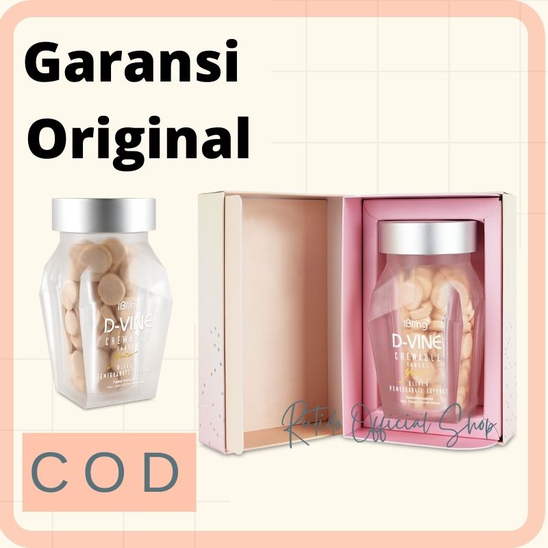 Dvine D-Vine Collagen Kolagen Original Candy Kecantikan Pemutih Kulit Wajah