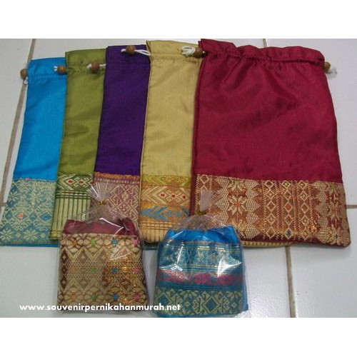 

Souvenir tas yasin + sablon nama + plastik